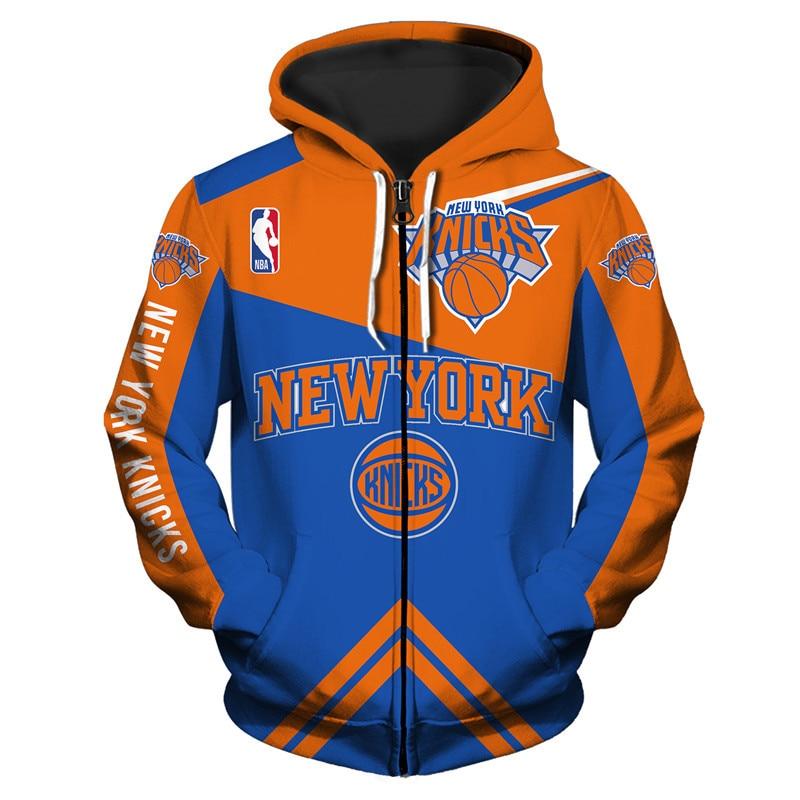 Affordable New York Knicks Nba Hoodie - Zip Up Sweatshirt Jacket